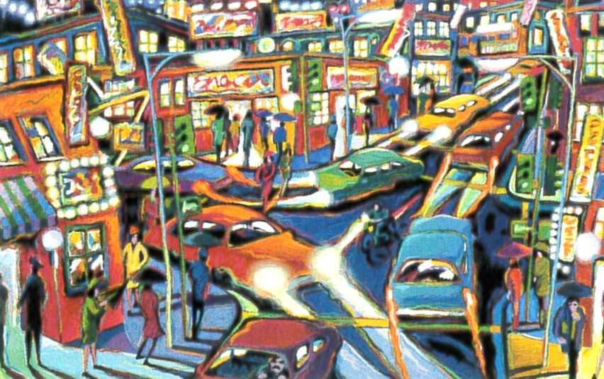 ジェームス・タルマージの絵画作品　タイトルは、ナイトライト